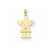 14k Gold AA Diamond Kid Pendant, Dazzling Pendants for Necklace
