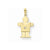 14k Gold AA Diamond Kid Pendant, Delightful Pendants for Necklace