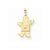 14k Gold AA Diamond Kid Pendant, Exquisite Pendants for Necklace