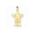 14k Gold AA Diamond Kid pendant, Pendants for Necklace