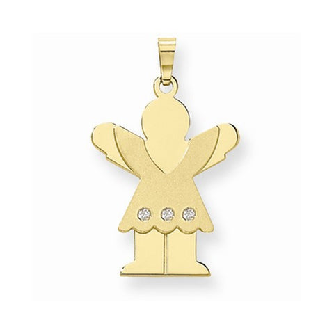 14k Gold AA Diamond Kid pendant, Alluring Pendants for Necklace