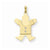 14k Gold AA Diamond Kid Pendant, Adorable Pendants for Necklace