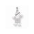 14k White Gold AA Diamond Kid pendant, Stylish Pendants for Necklace