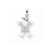 14k White Gold AA Diamond Kid pendant, Classy Pendants for Necklace