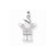 14k White Gold AA Diamond Kid pendant, Alluring Pendants for Necklace