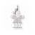 14k White Gold AA Diamond Kid pendant, Adorable Pendants for Necklace
