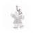 14k White Gold AA Diamond Kid pendant, Dazzling Pendants for Necklace