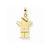14k Gold AA Diamond Kid Pendant, Dazzling Pendants for Necklace