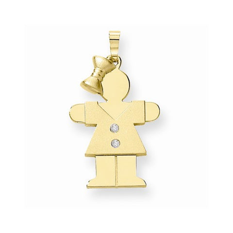 14k Gold AA Diamond Kid Pendant, Beautiful Pendants for Necklace
