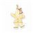 14k Gold Two-tone AA Diamond Kid Pendant, Appealing Pendants for Necklace