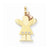14k Gold Two-tone AA Diamond Kid Pendant, Dazzling Pendants for Necklace