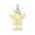 14k Gold Two-tone AA Diamond Kid Pendant, Delightful Pendants for Necklace