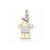 14k Gold Two-tone AA Diamond Kid Pendant, Lovely Pendants for Necklace