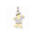 14k Gold Two-tone AA Diamond Kid Pendant, Stylish Pendants for Necklace