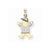 14k Gold Two-tone AA Diamond Kid Pendant, Classy Pendants for Necklace
