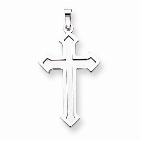 14k White Gold Passion Cross pendant, Dazzling Pendants for Necklace
