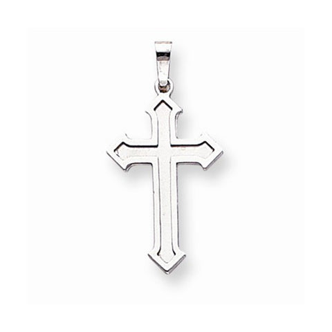 14k White Gold Passion Cross pendant, Delightful Pendants for Necklace