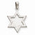 14k White Gold Star of David pendant, Delightful Pendants for Necklace