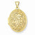 14k Gold Love you always Reversible Locket