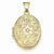 14k Gold Scrolled Floral Locket