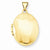 14k Gold Polished Oval Locket