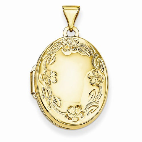 14k Gold Hand Engraved Locket