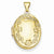 14k Gold Hand Engraved Locket