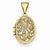 14k Gold Oval Locket