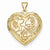 14k Gold Domed Heart Locket