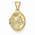 14k Gold Floral & Butterfly Locket