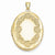 14k Gold Floral Locket