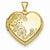 14k Gold Floral Heart Locket