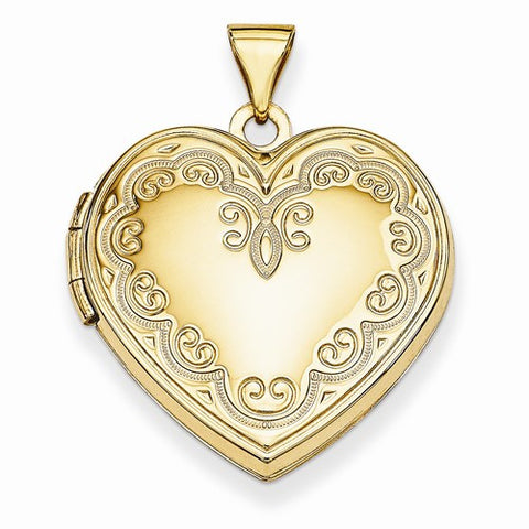 14k Gold Heart Locket