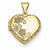 14k Gold Reversible Heart Locket