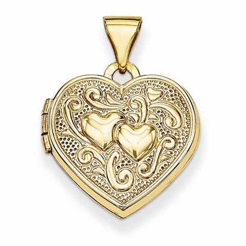 14k Gold Heart Locket