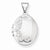 14k White Gold Locket