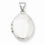 14k White Gold Polished Locket