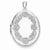 14k White Gold Locket