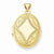 14k Gold Oval Locket