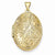 14k Gold Scroll Oval Locket