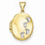 14k Gold Footprints Locket