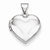 14k White Gold Polished Heart-Shaped Locket