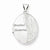 14k White Gold Family 21mm Oval Locket