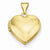 14k Gold Plain Heart Locket