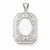 14k White Gold 20mm Book Scroll Border Locket