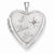 14k Gold 20mm White Gold I Love You w/ Diamond Heart Locket