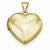 14k Gold Plain Heart Locket