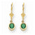 14k Yellow Gold 5mm Mount St. Helens Leverback Earring, Jewelry Earrings