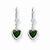 14k White Gold 6mm Heart Mount St. Helens Earring, Jewelry Earrings