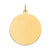 10k Yellow Gold Plain .013 Gauge Circular Engravable Disc Charm hide-image